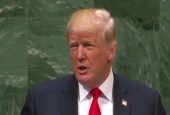 特朗普联大演讲继续兜售“美国优先” 炫耀政绩引台下一阵笑声